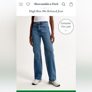 Abercrombie The 90’s Relaxed Jean High Rise - 28/size 6. Brand new with tags!